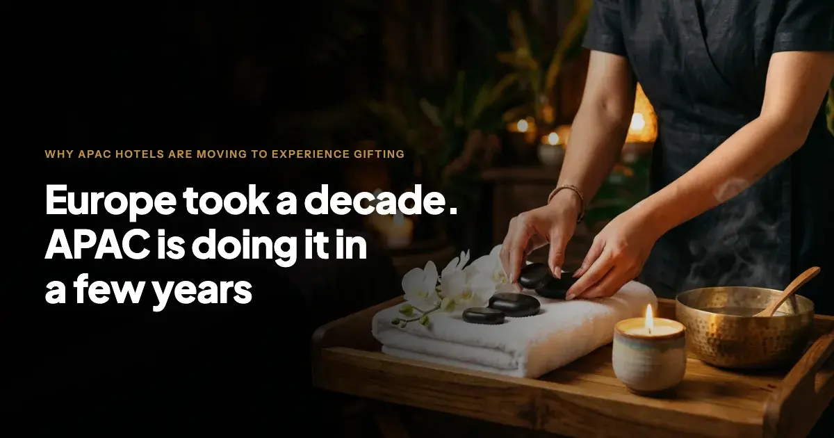 Why APAC Hotels Are Moving from Gift Cards to Experience Gifting